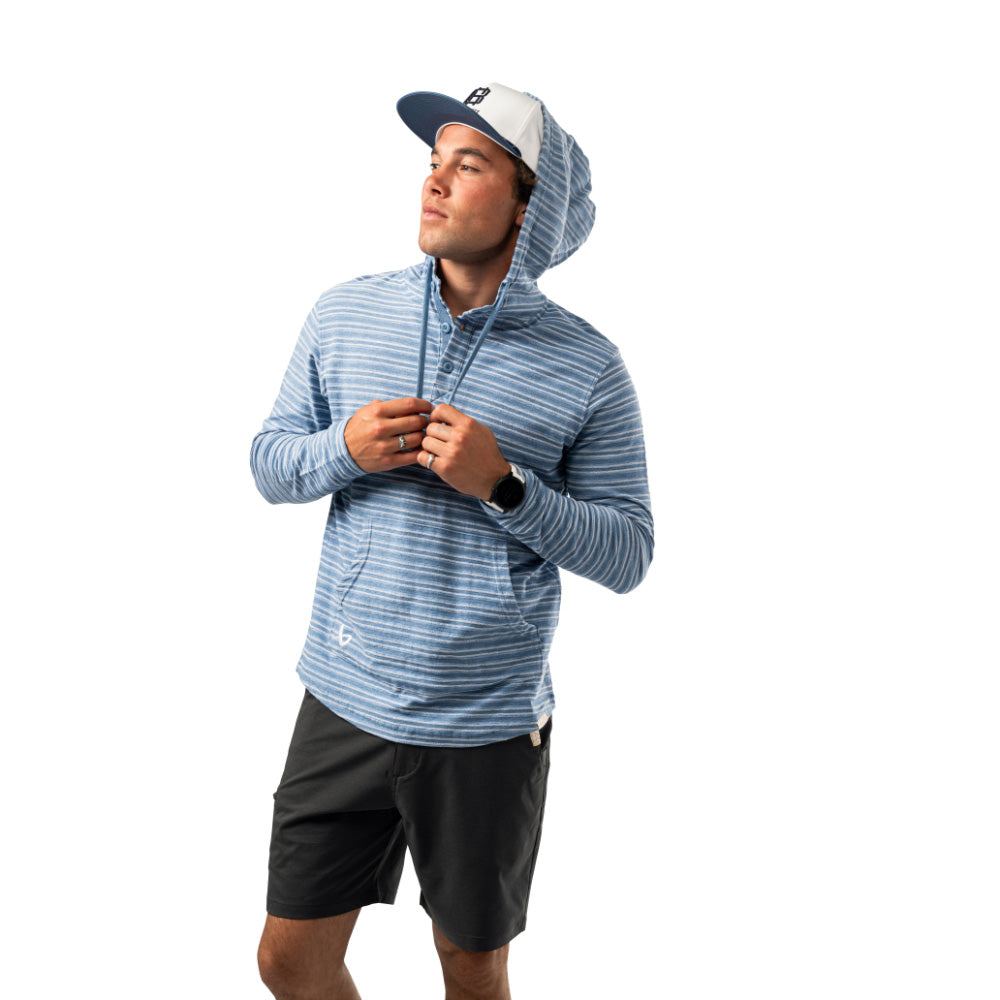 BAUER LIGHTWEIGHT ADULT BLUE STRIPE HOODIE
