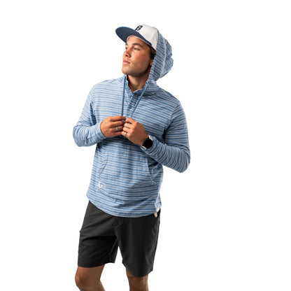 BAUER LIGHTWEIGHT ADULT BLUE STRIPE HOODIE
