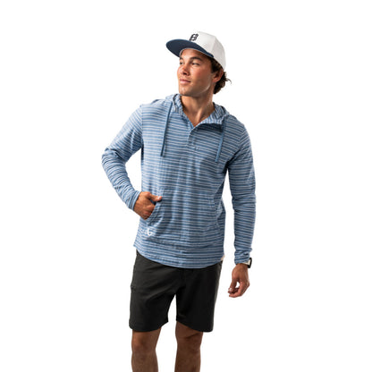 BAUER LIGHTWEIGHT ADULT BLUE STRIPE HOODIE