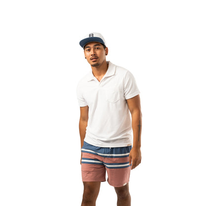 BAUER TERRY ADULT WHITE POLO SHIRT