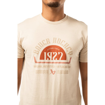 BAUER ADULT GRAPHIC CREAM T SHIRT