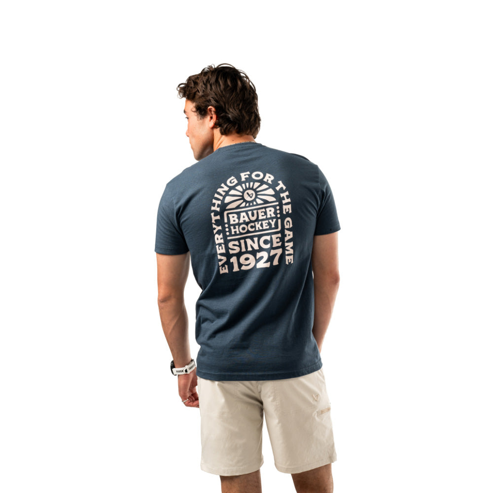 BAUER ADULT GRAPHIC INDIGO T SHIRT