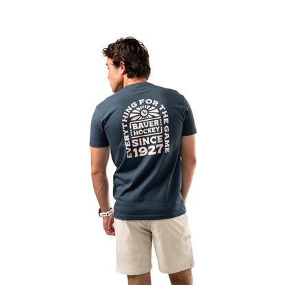 BAUER ADULT GRAPHIC INDIGO T SHIRT