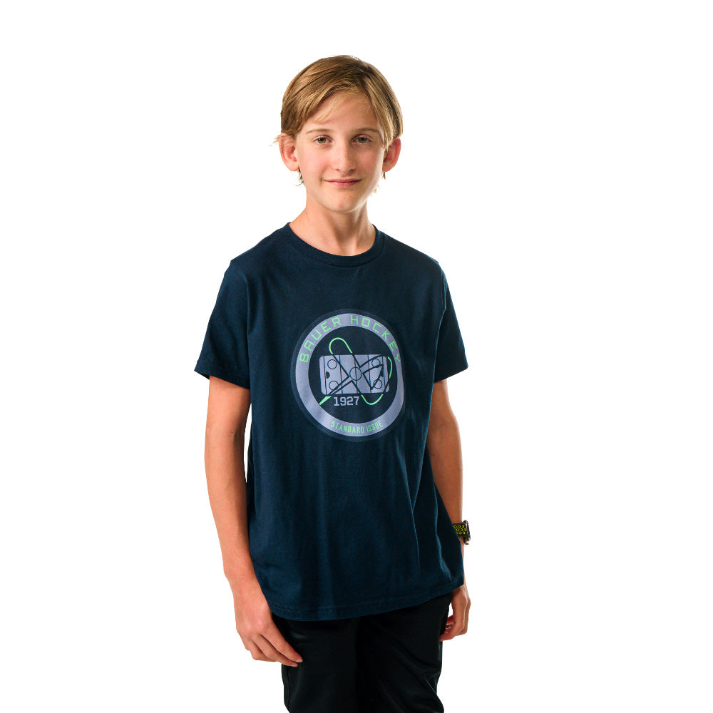 BAUER HOCKEY RINK YOUTH NAVY T SHIRT