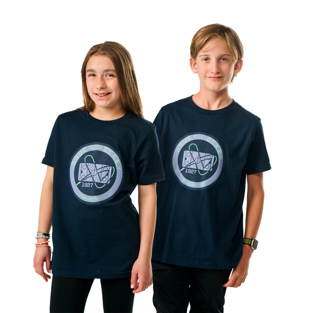 BAUER HOCKEY RINK YOUTH NAVY T SHIRT
