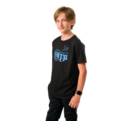 BAUER 1927 GRAPHIC YOUTH BLACK T SHIRT