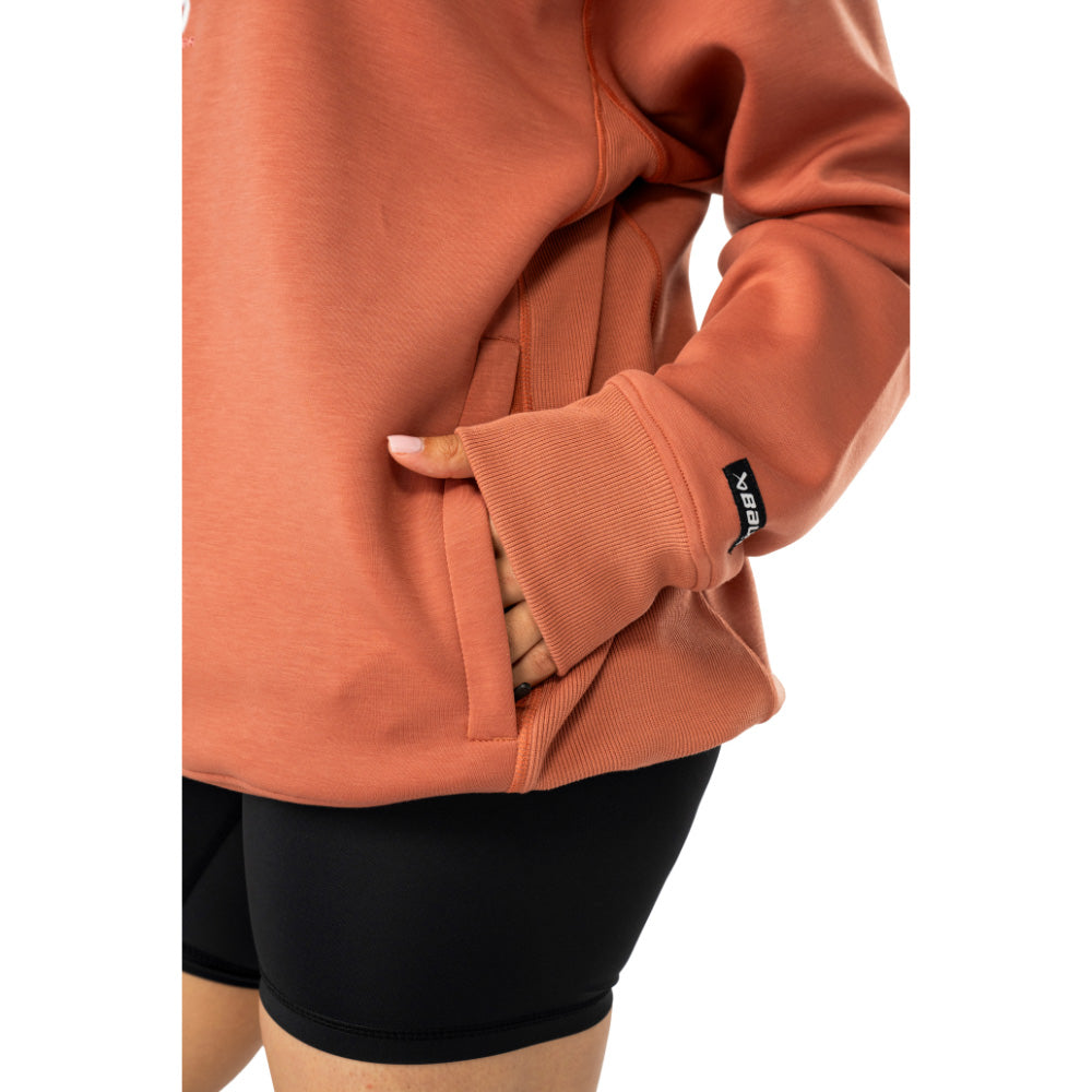 Bauer Showstopper Adult Orange 1/4 Zip Sweater