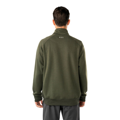Bauer Showstopper Adult Green 1/4 Zip Sweater