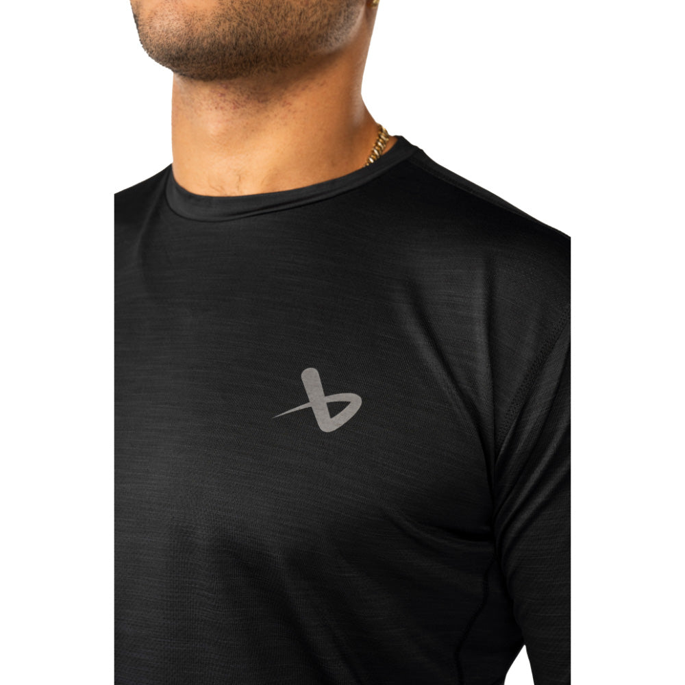 Bauer Tech Adult Black Long Sleeve Shirt