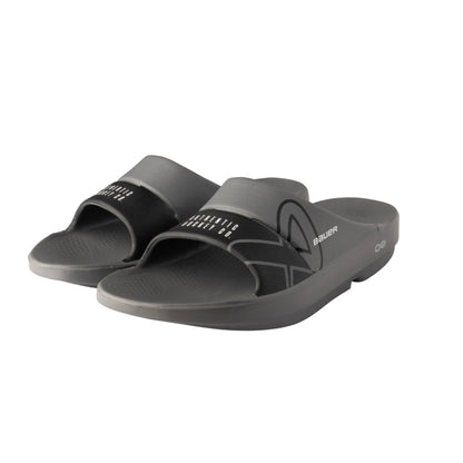 BAUER OOFOS GREY SPORT SLIDES