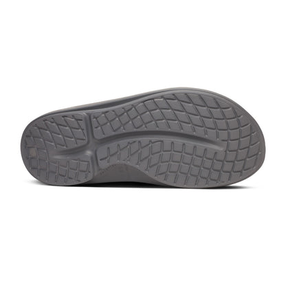BAUER OOFOS GREY SPORT SLIDES