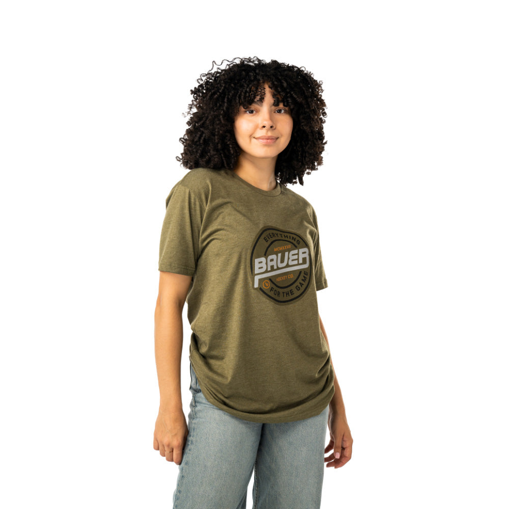 Bauer Record Breaker Adult Green T Shirt