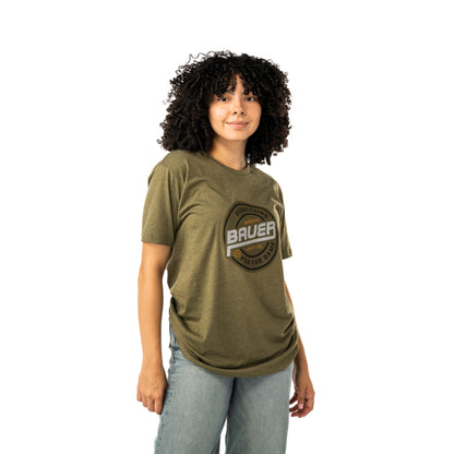 Bauer Record Breaker Adult Green T Shirt