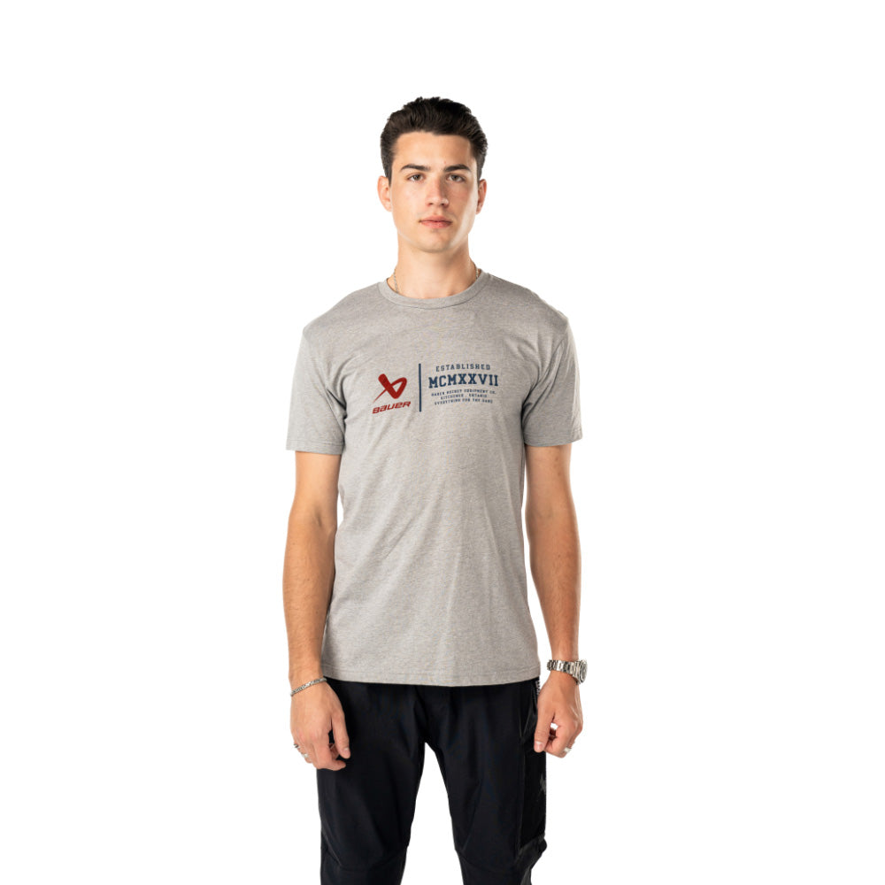 Bauer Founders Adult Grey T Shirt