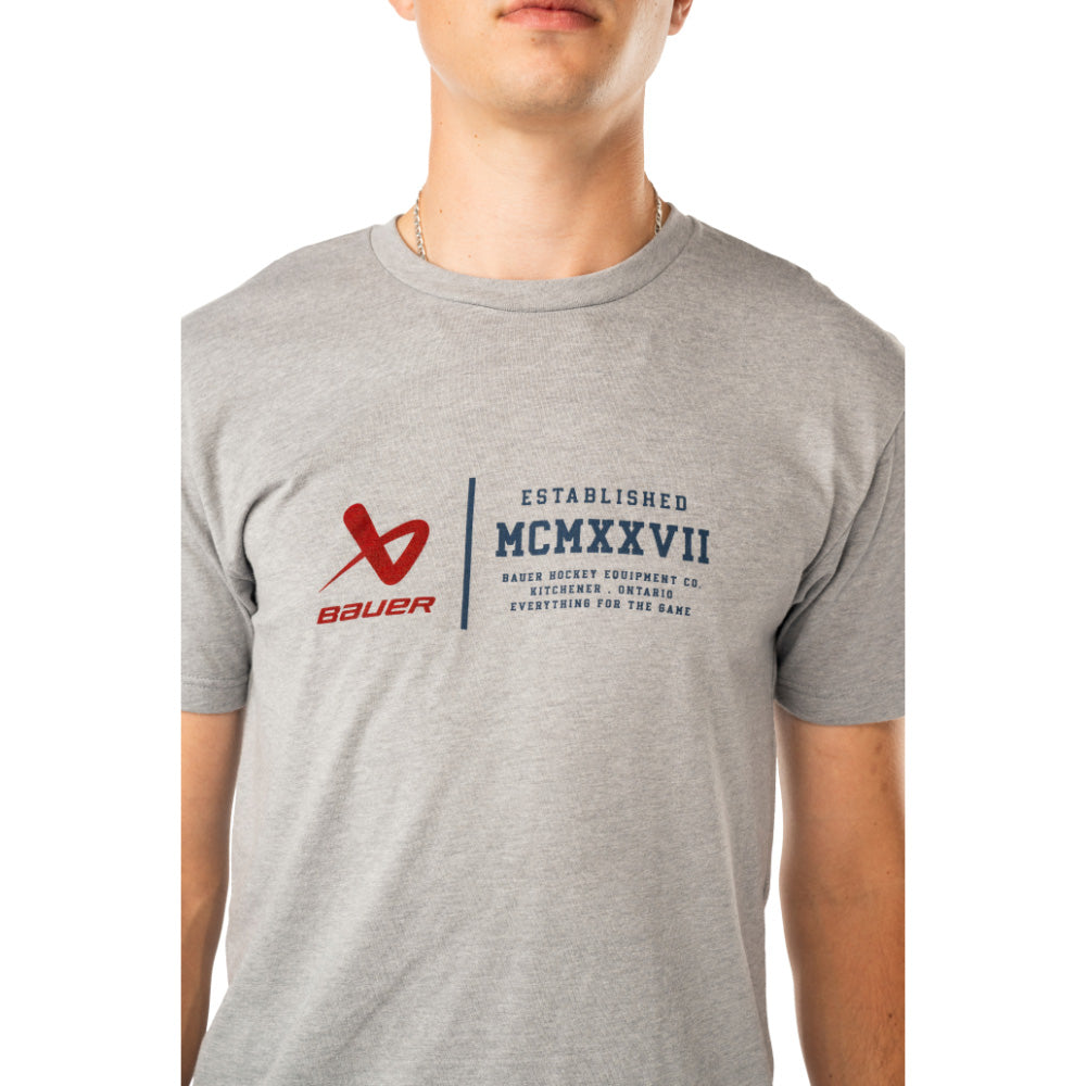 Bauer Founders Adult Grey T Shirt