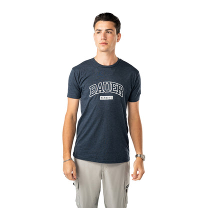 Bauer Collegiate Graphic Adult Navy T Shirt