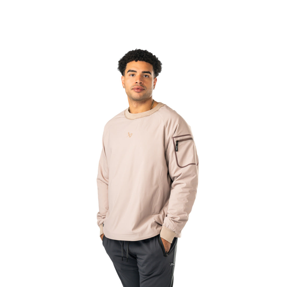 Bauer Pond Men's Taupe Crew Neck Shirt