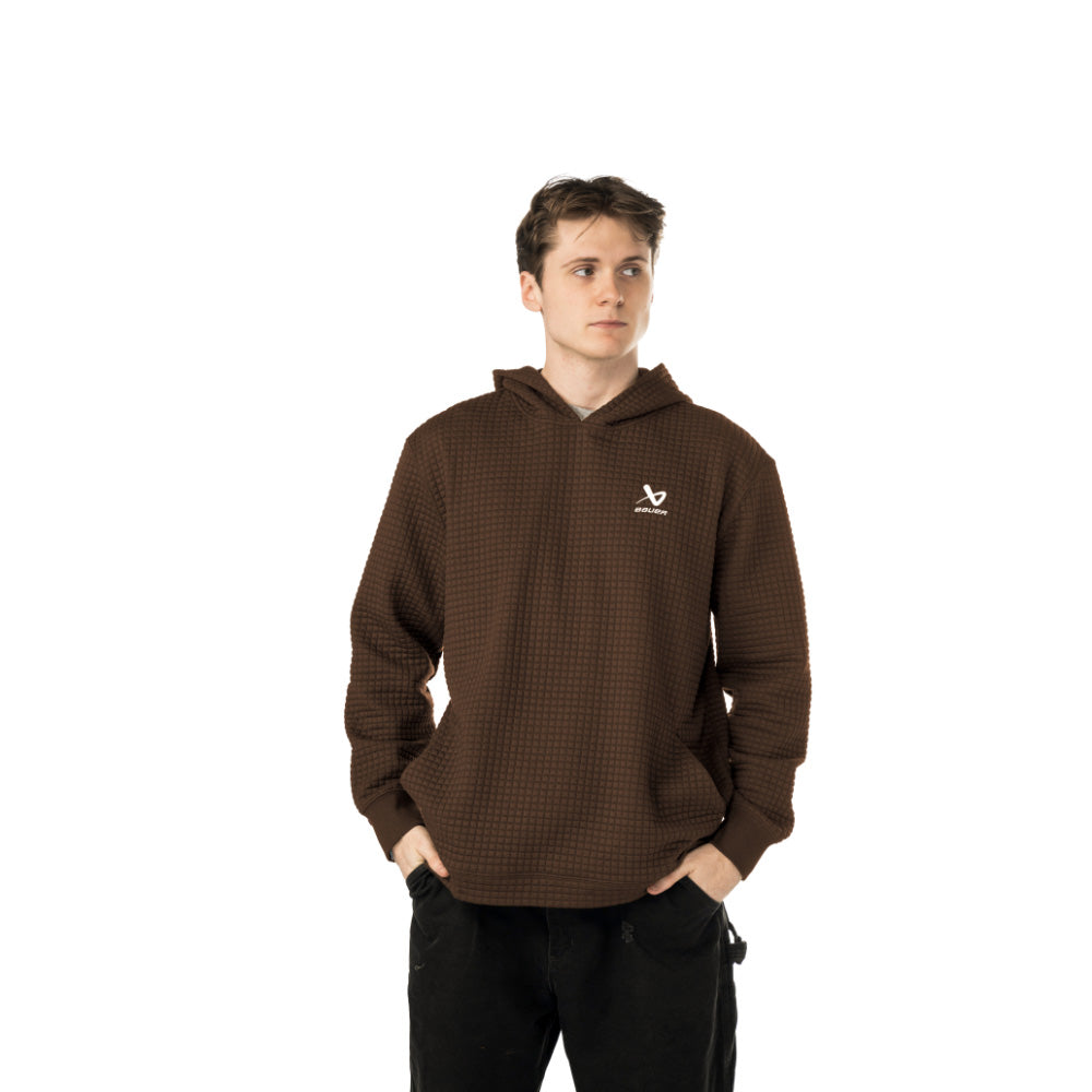 Bauer Tundra Quilted Men's Brown Hoodie