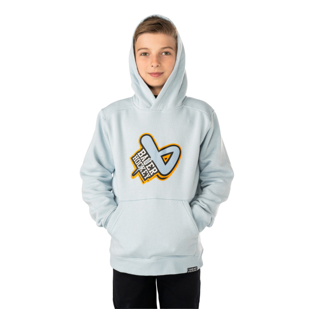 Bauer Glow Ultimate Youth Blue Hoodie