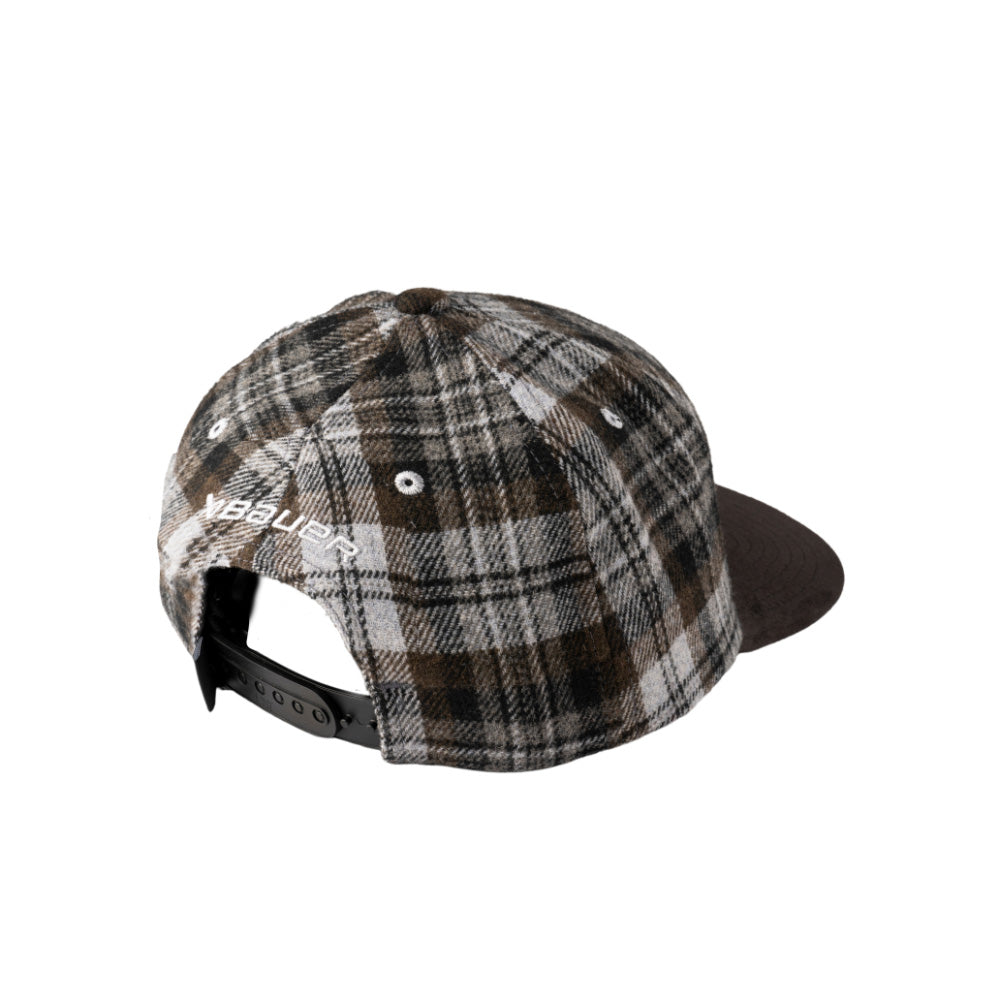 Bauer Plaid Adult Snapback Hat