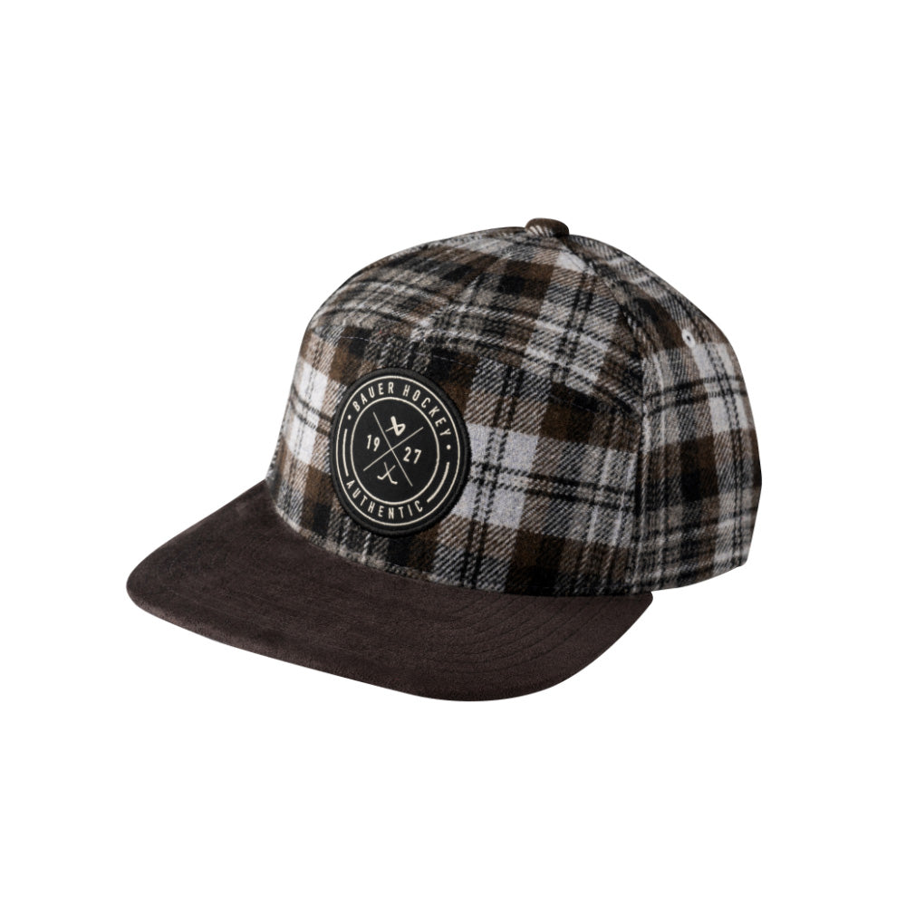 Bauer Plaid Adult Snapback Hat