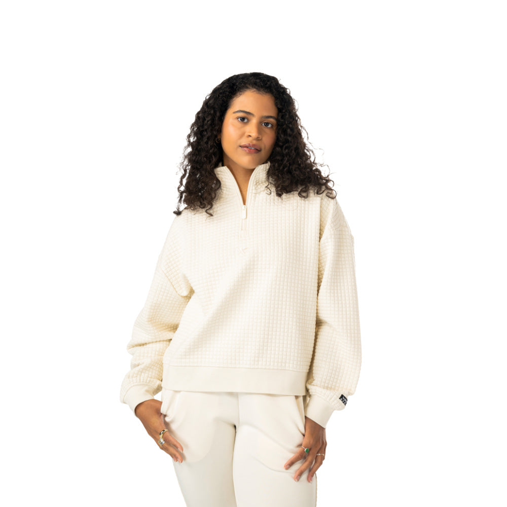 Bauer Après Ski Women's Quilted 1/4 Zip Sweaters