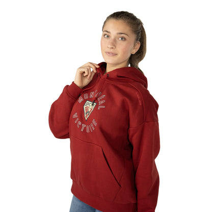 BAUER MONTREAL VICTOIRE ULTIMATE WOMENS DARK RED HOODIE