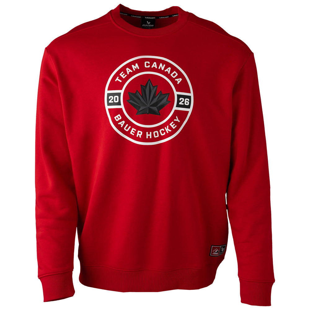 Bauer X Hockey Canada® Circle Adult Red Crew Shirt