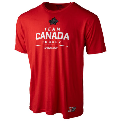 Bauer X Hockey Canada® Stacked Adult Red T Shirt