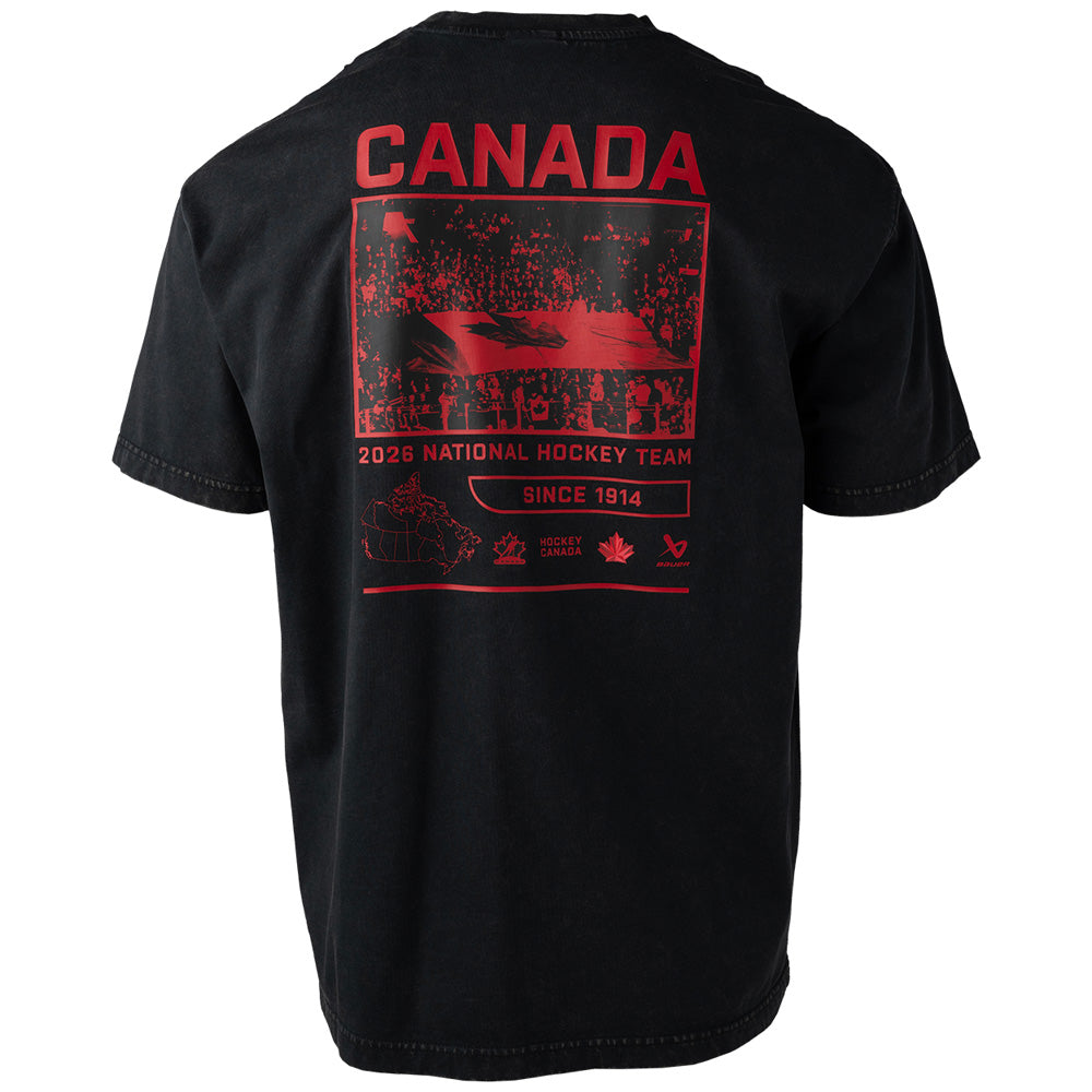 Bauer X Hockey Canada® Boxy Adult Black T Shirt