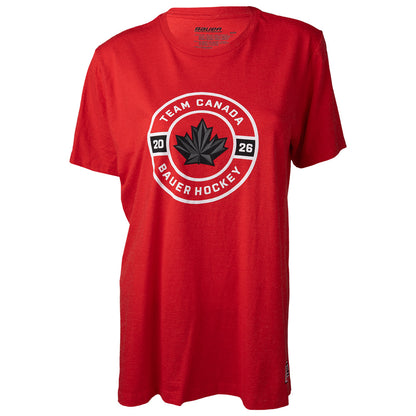 Bauer X Hockey Canada® Circle Women's Red T Shirt