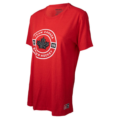 Bauer X Hockey Canada® Circle Women's Red T Shirt