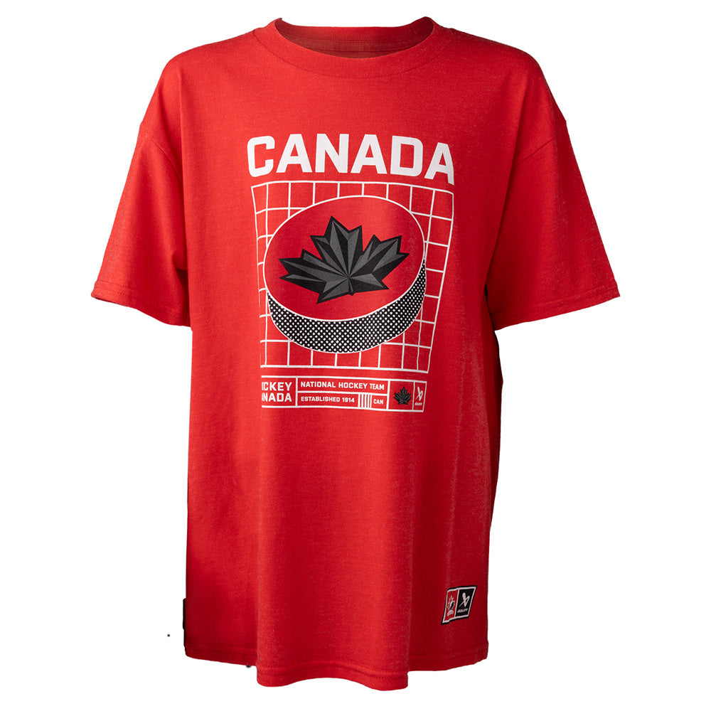 Bauer X Hockey Canada® Puck Youth Red T Shirt