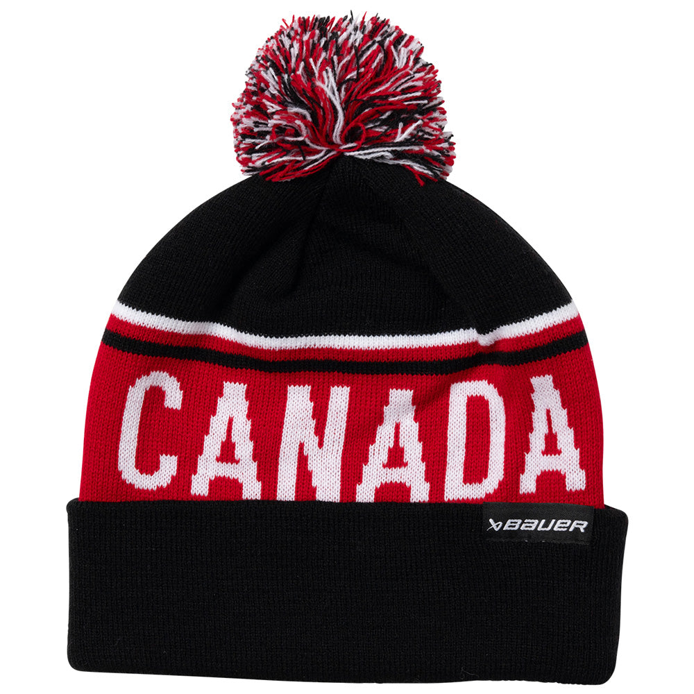 Bauer X Hockey Canada® Adult Black Pom Knit Toque