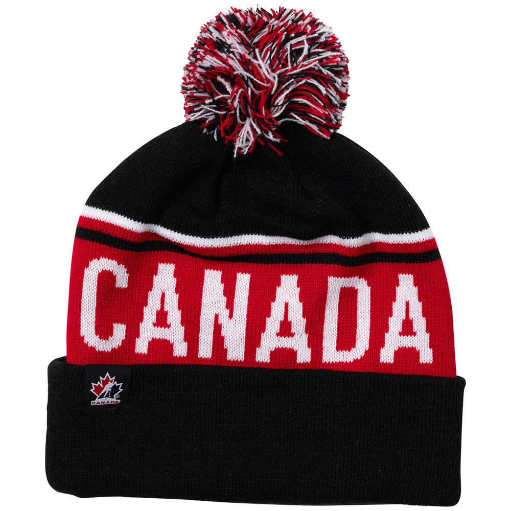 Bauer X Hockey Canada® Adult Black Pom Knit Toque