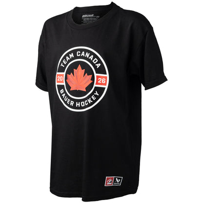 Bauer X Hockey Canada® Circle Youth Black T Shirt