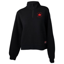 Bauer X Hockey Canada® Quilted Adult Black 1/2 Zip Sweater