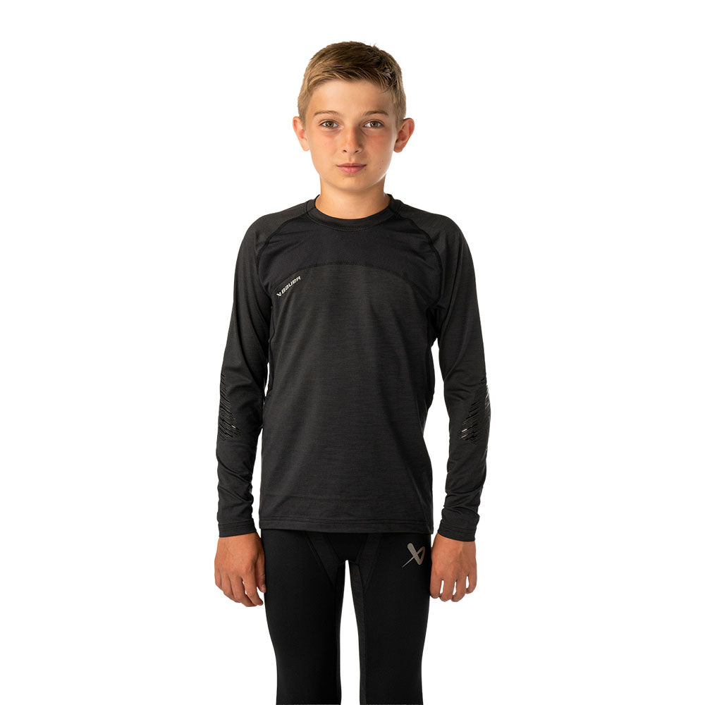 Bauer Pro Youth Long Sleeve Baselayer Shirt