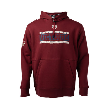 Bauer PWHL Montreal Victoire Ultimate Adult Burgundy Hoodie