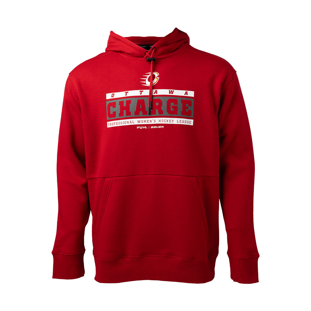 Bauer PWHL Ottawa Charge Ultimate Adult Red Hoodie