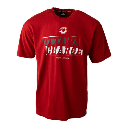 Bauer PWHL Ottawa Charge Boxy Adult Red T Shirt