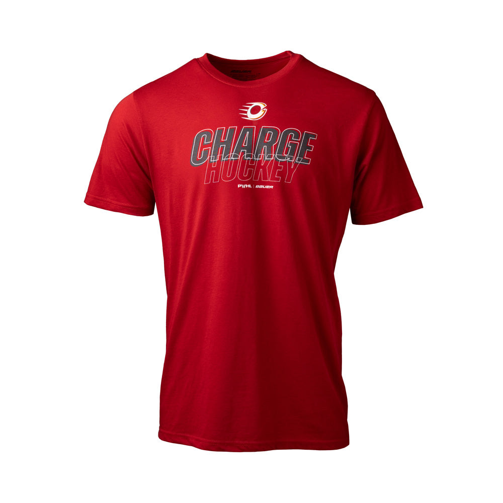 Bauer Ottawa Charge Graphic Adult Red T Shirt