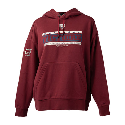 Bauer Montreal Victoire Women's Burgundy Pullover Hoodie