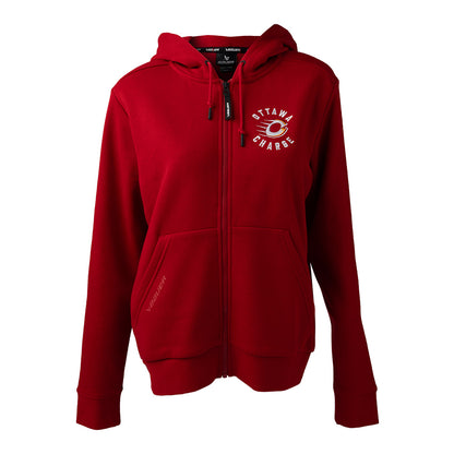 Bauer Ottawa Charge Women's Red Full Zip Hoodie