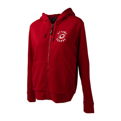 Bauer Ottawa Charge Women's Red Full Zip Hoodie