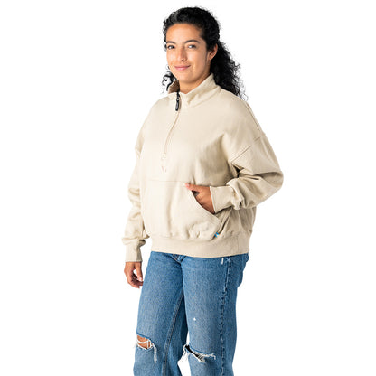 Bauer Women's Tan Quarter Zip