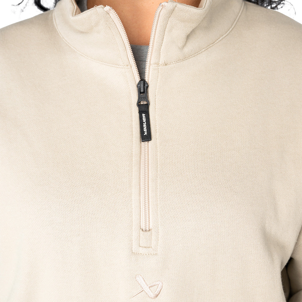 Bauer Women's Tan Quarter Zip