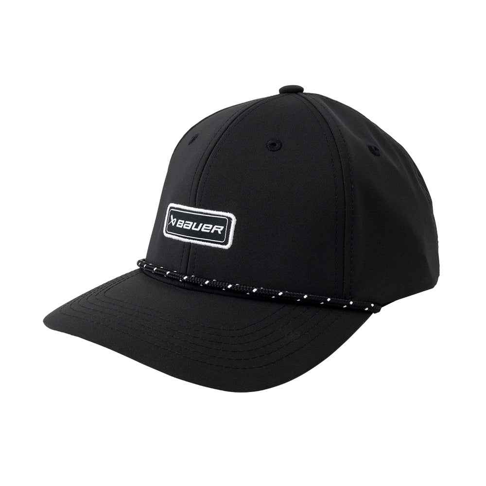 Bauer Rope Performance Black Snapback Hat