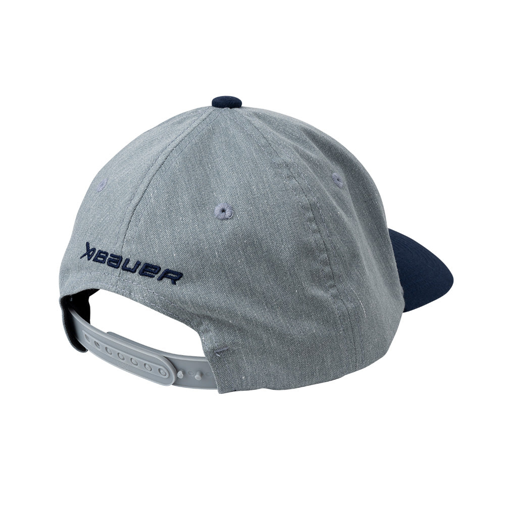 Bauer Diamond Twill Blue Snapback Hat