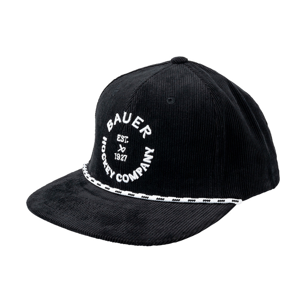 Bauer Hockey Company Black Corduroy Snapback Hat